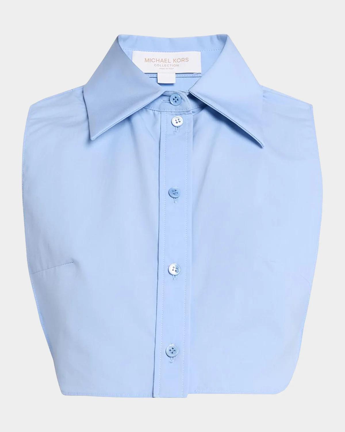 Michael Kors Collection Point-Collar Cotton Poplin Dickey