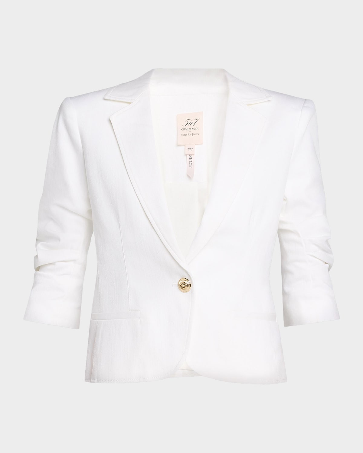 Cinq À Sept ​le Petit Khloe Denim Blazer In White