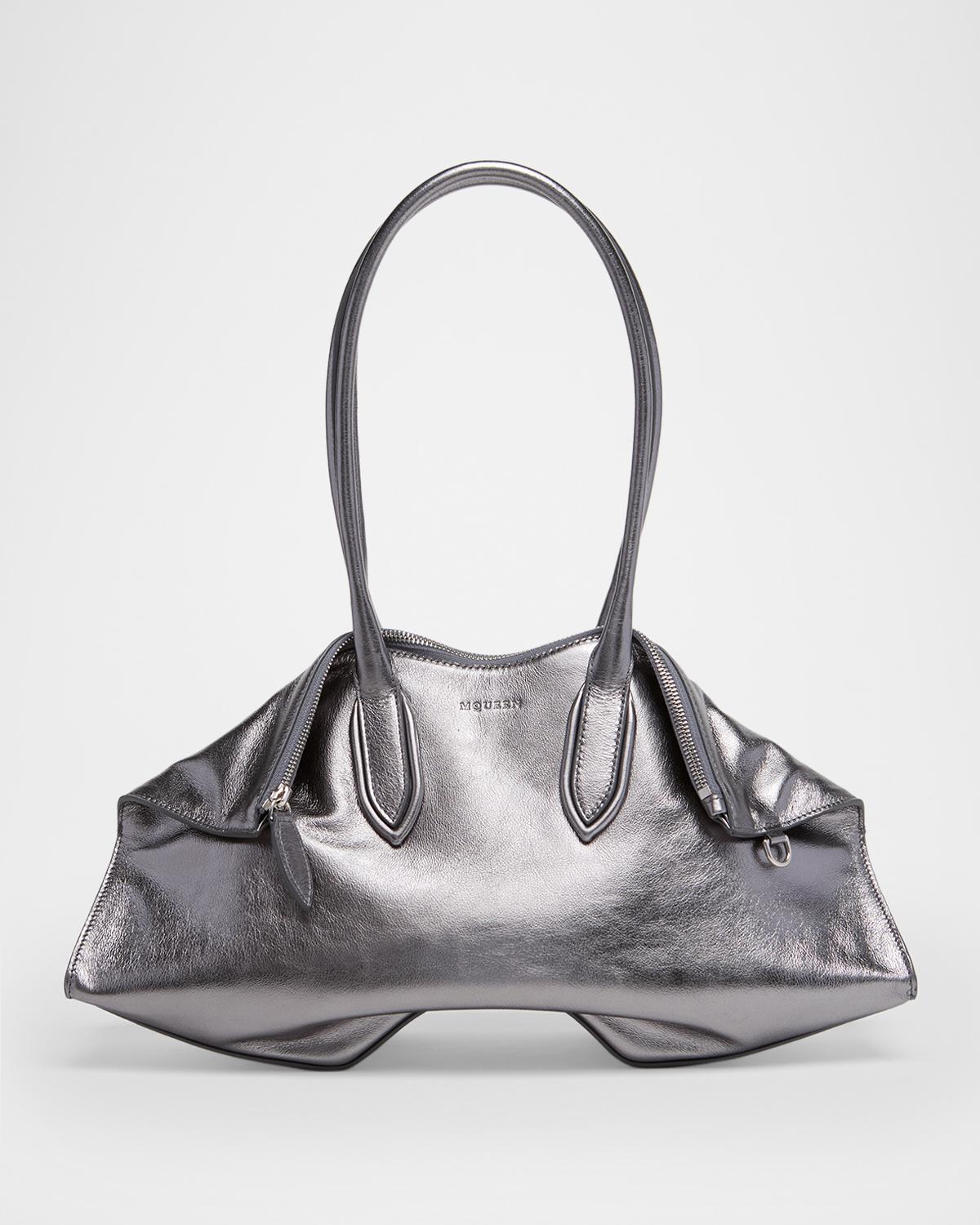 Manta Shoulder Bag in Metallic Leather