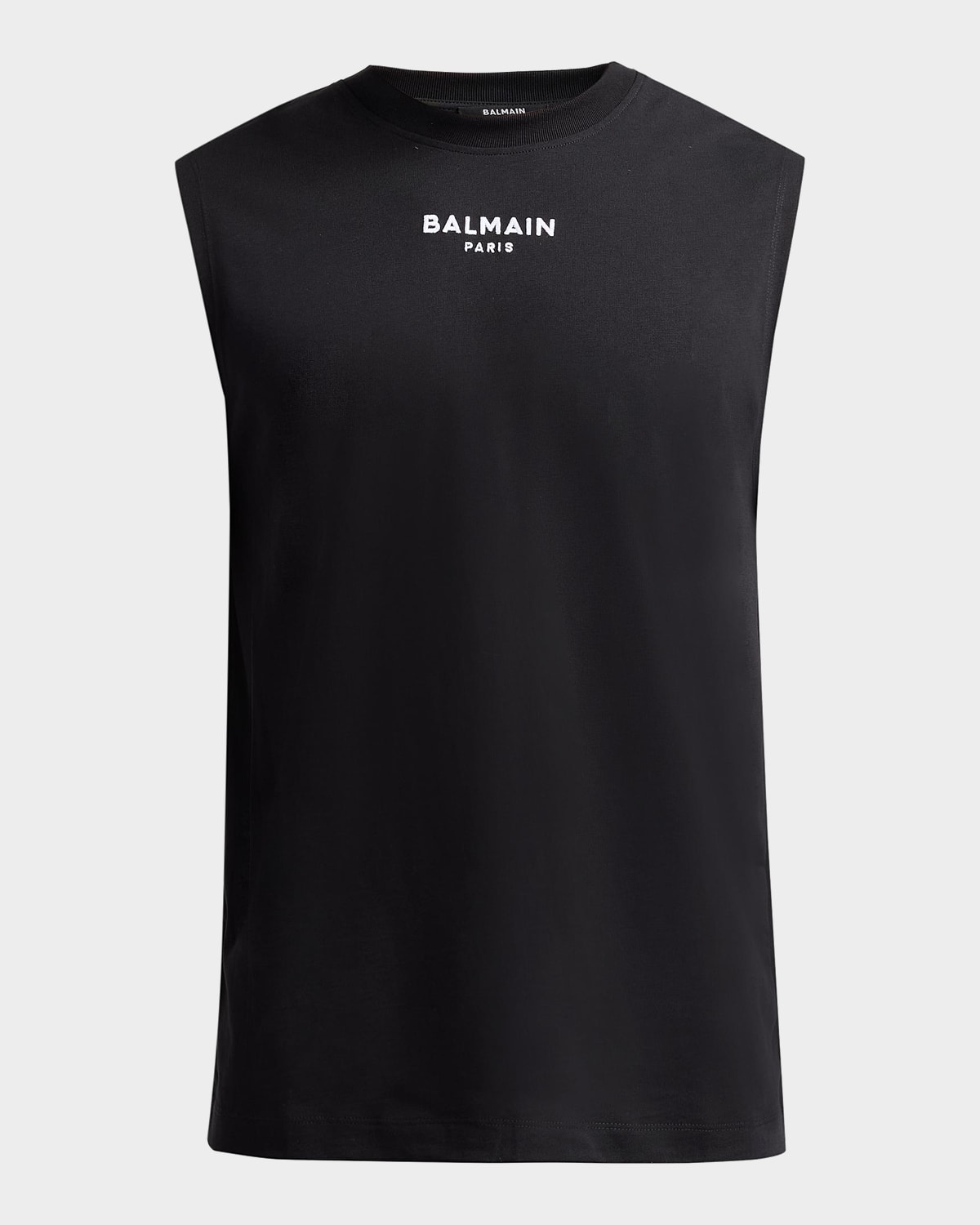 Balmain Men & Apos;s Embroidered Logo Tank