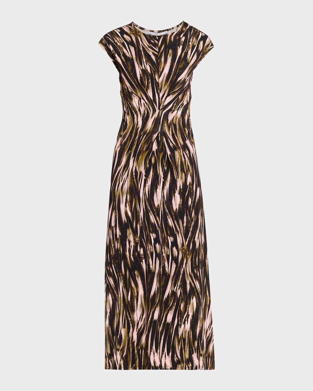 Proenza Schouler White Label Natalie Printed Jersey Midi Dress