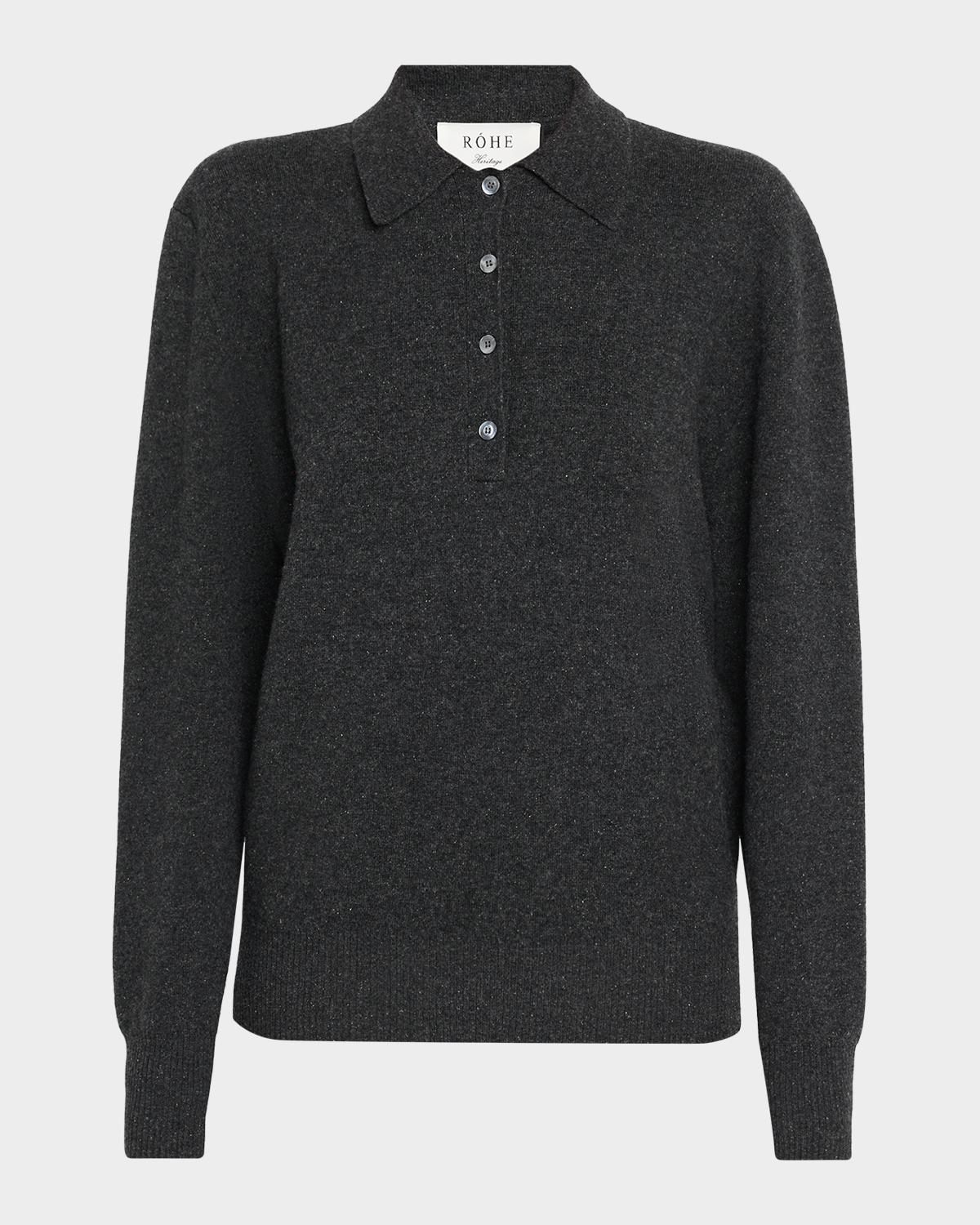 Róhe Wool-Blend Polo Sweater