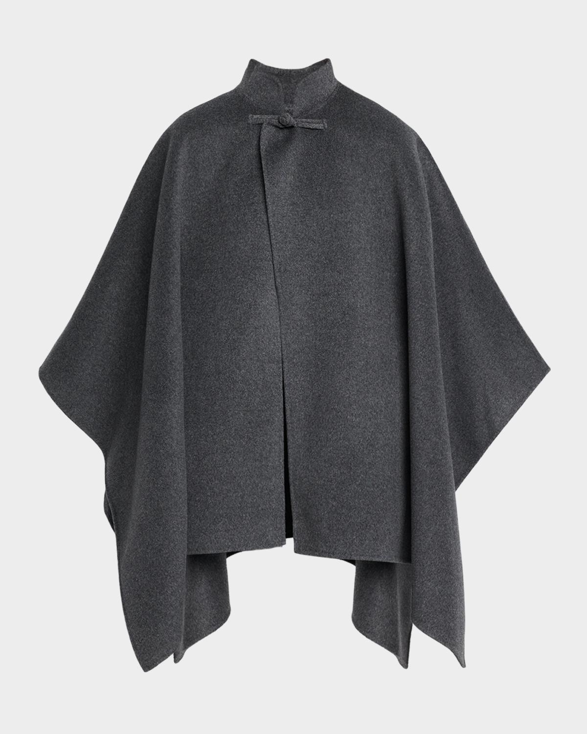 Róhe Double-Faced Wool-Cashmere Poncho