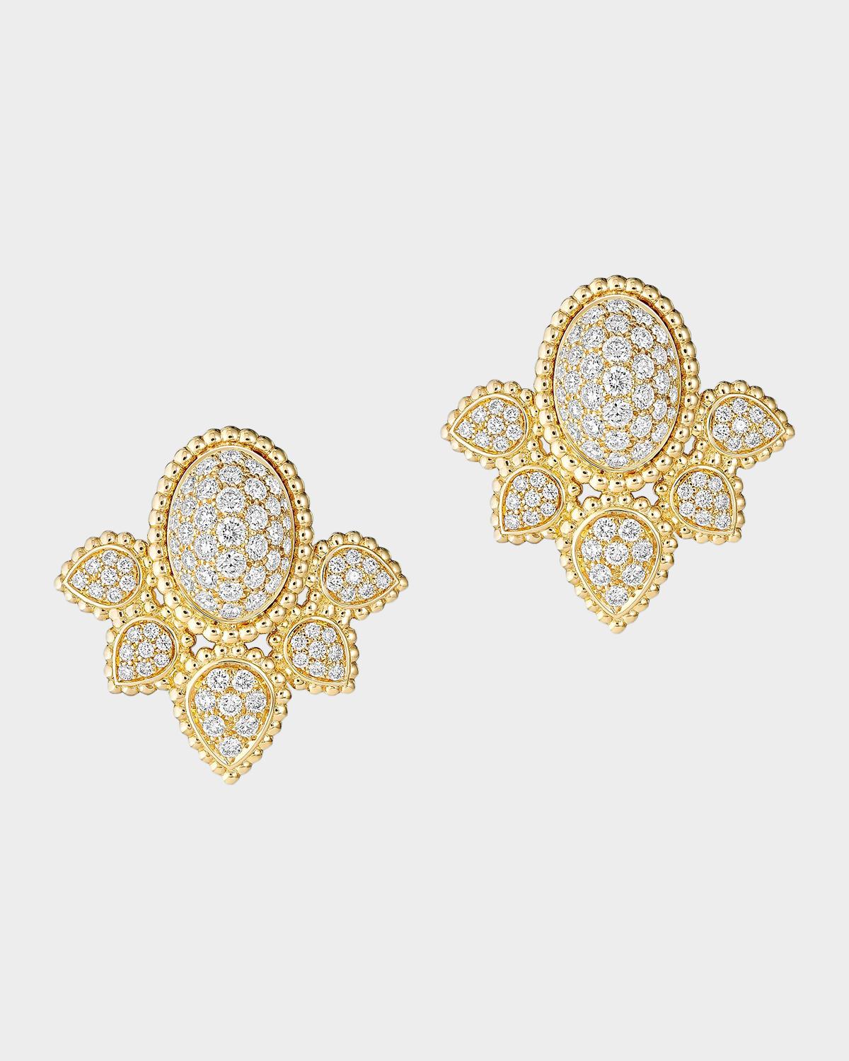 Serpent Bohème 18K Yellow Gold & 1.58 TCW Diamond Stud Earrings