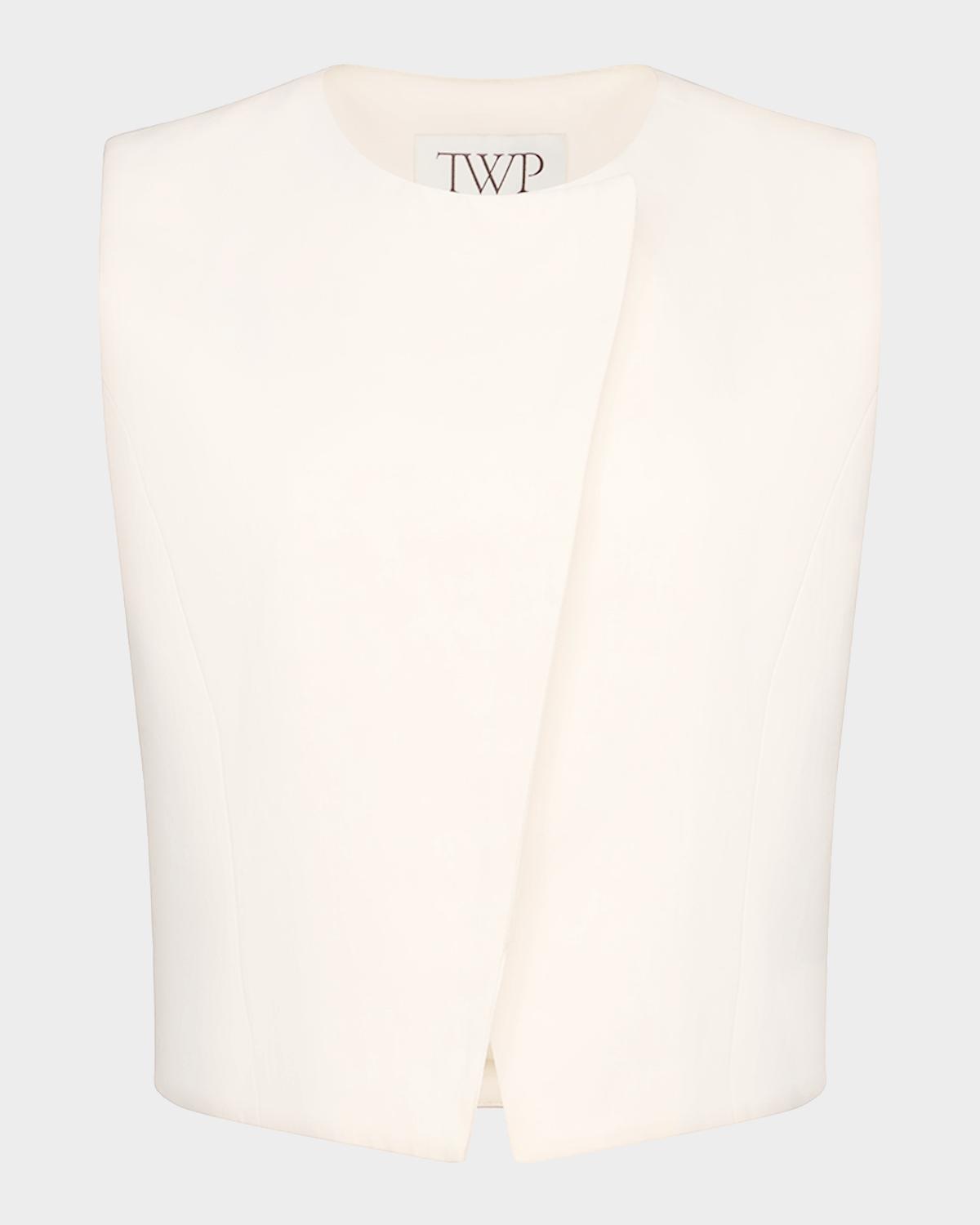 TWP High-Neck Hidden Placket Vest