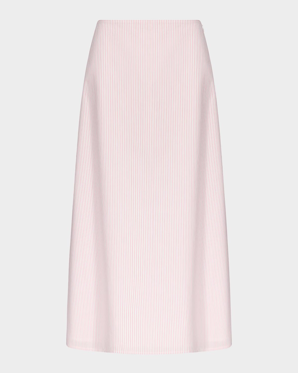 TWP Striped Cotton A-Line Skirt