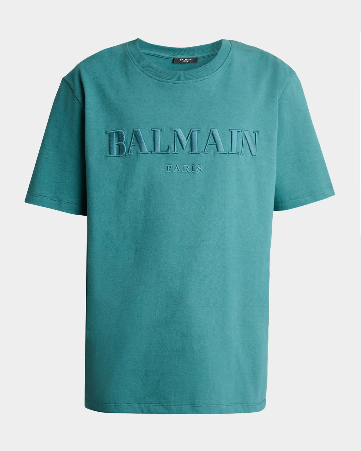Balmain Men's Vintage Embroidered Crewneck T-Shirt