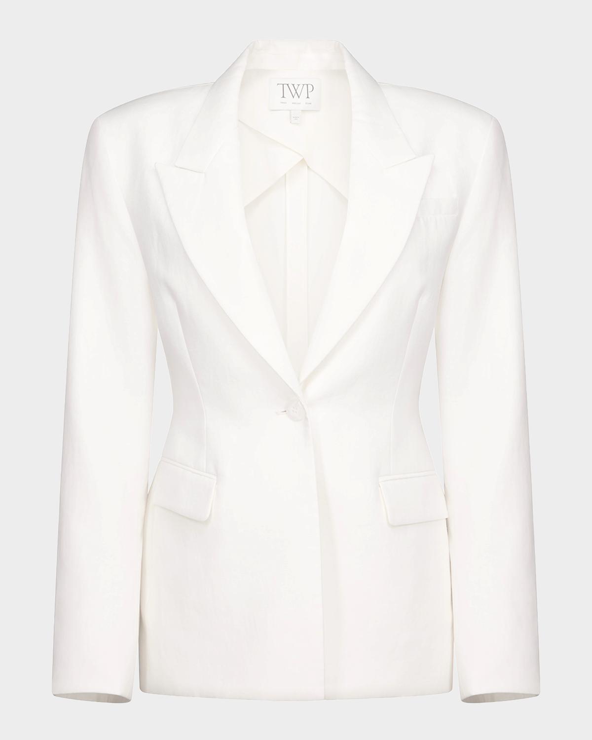 TWP Jasper Single-Breasted Linen Blazer