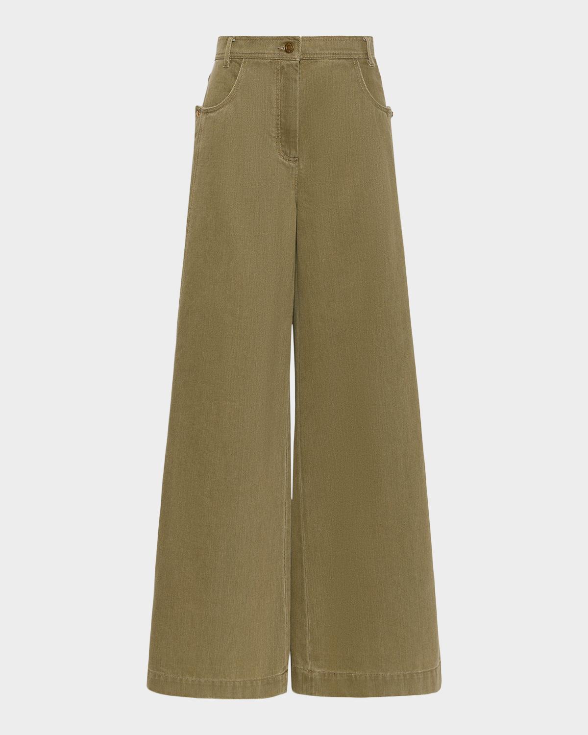 Max Mara Alamaro High-Rise Wide-Leg Jeans