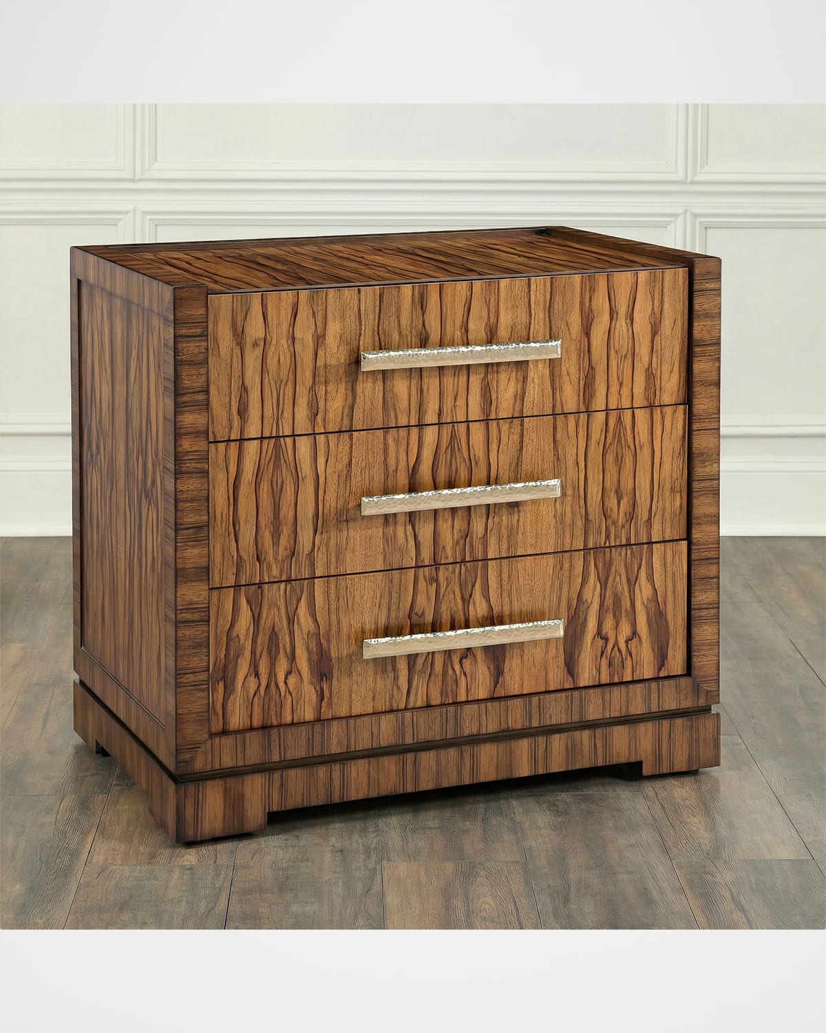 John-richard Collection Borneo 3-drawer Nightstand In Brown