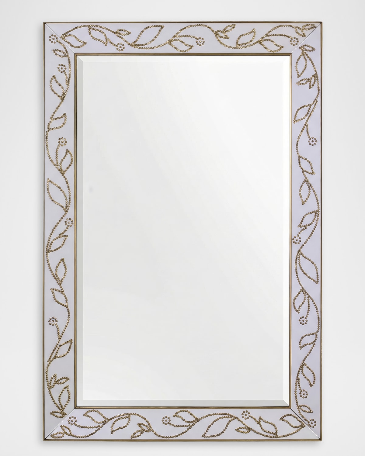 John-Richard Collection Napa 60" Leather Wall Mirror | Thumbnail 4
