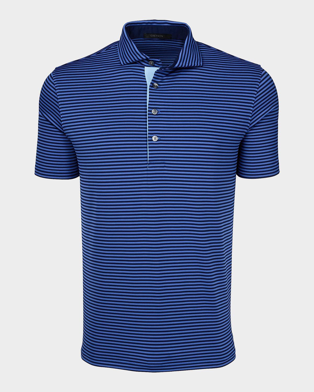 Greyson Men's Quogue Striped Polo Shirt