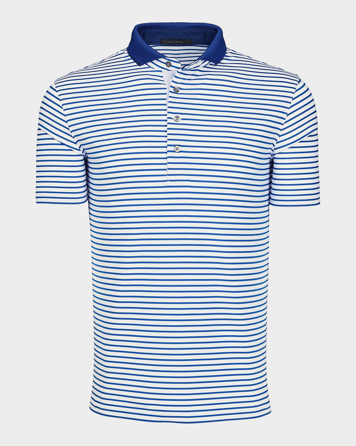 Greyson Men's Macabee Striped Polo Shirt