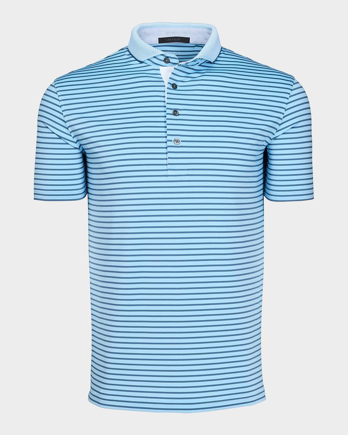 Greyson Men's Macabee Striped Polo Shirt