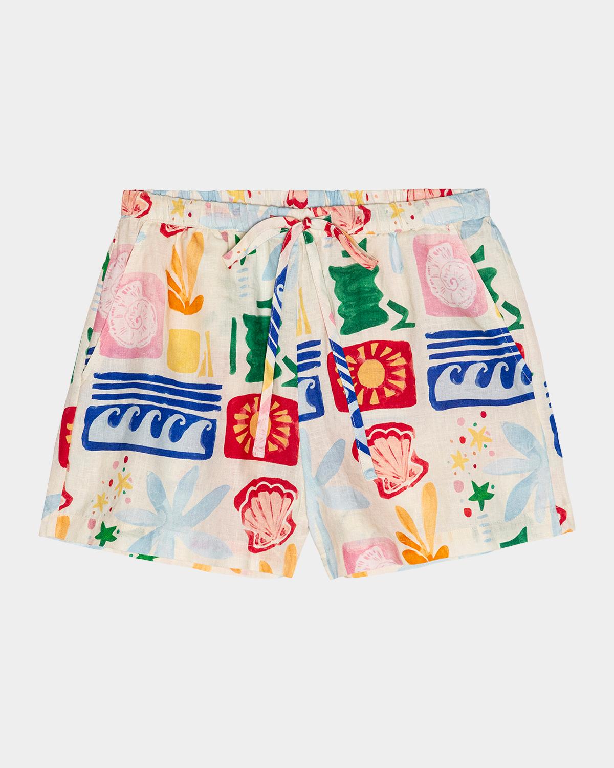 Rails Jenner Linen Drawstring Shorts