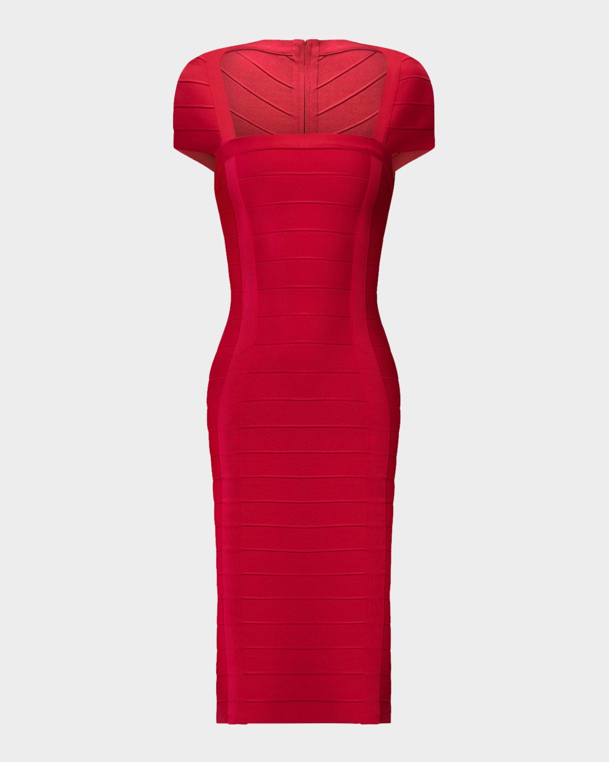 Hervé Léger The Premiere Knee-Length Dress