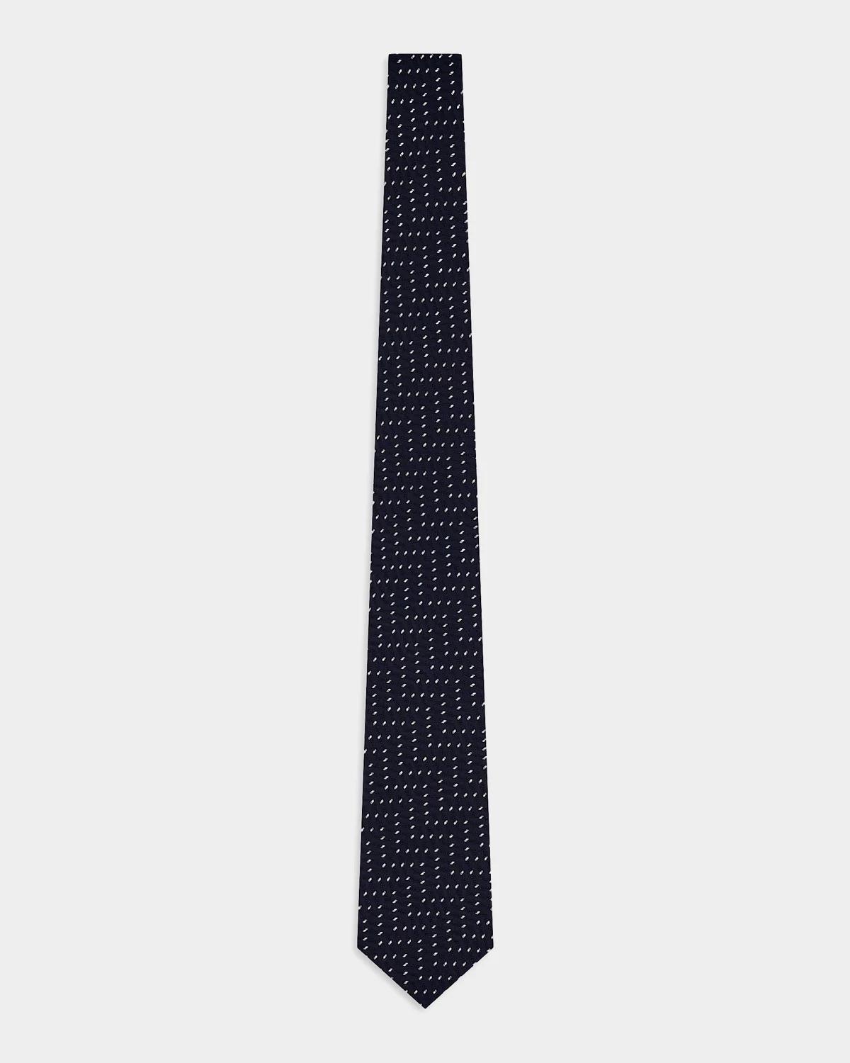 Giorgio Armani Wide Chevron Geometric Silk Tie