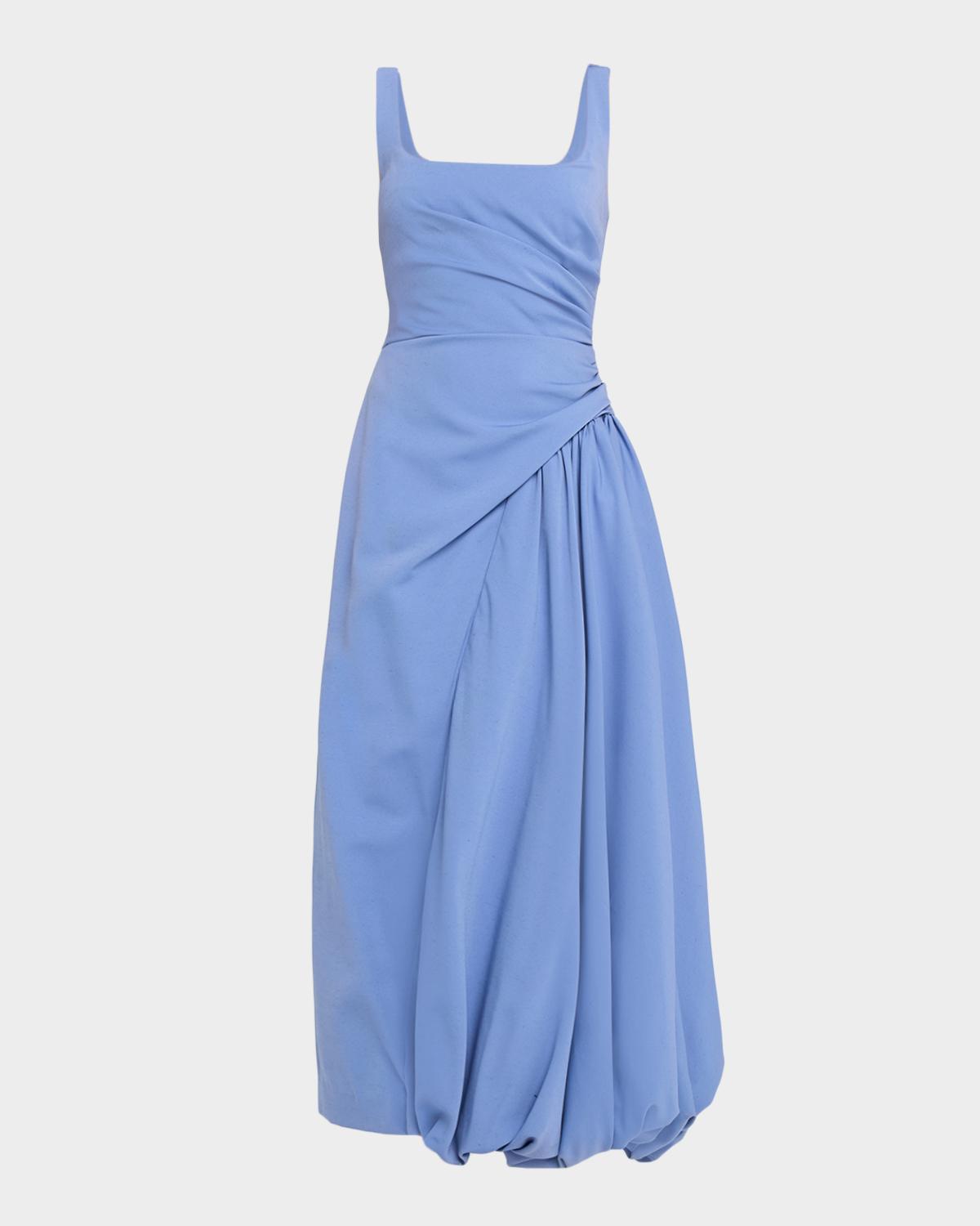 Lela Rose Faille Scoop-Neck Bubble Dress