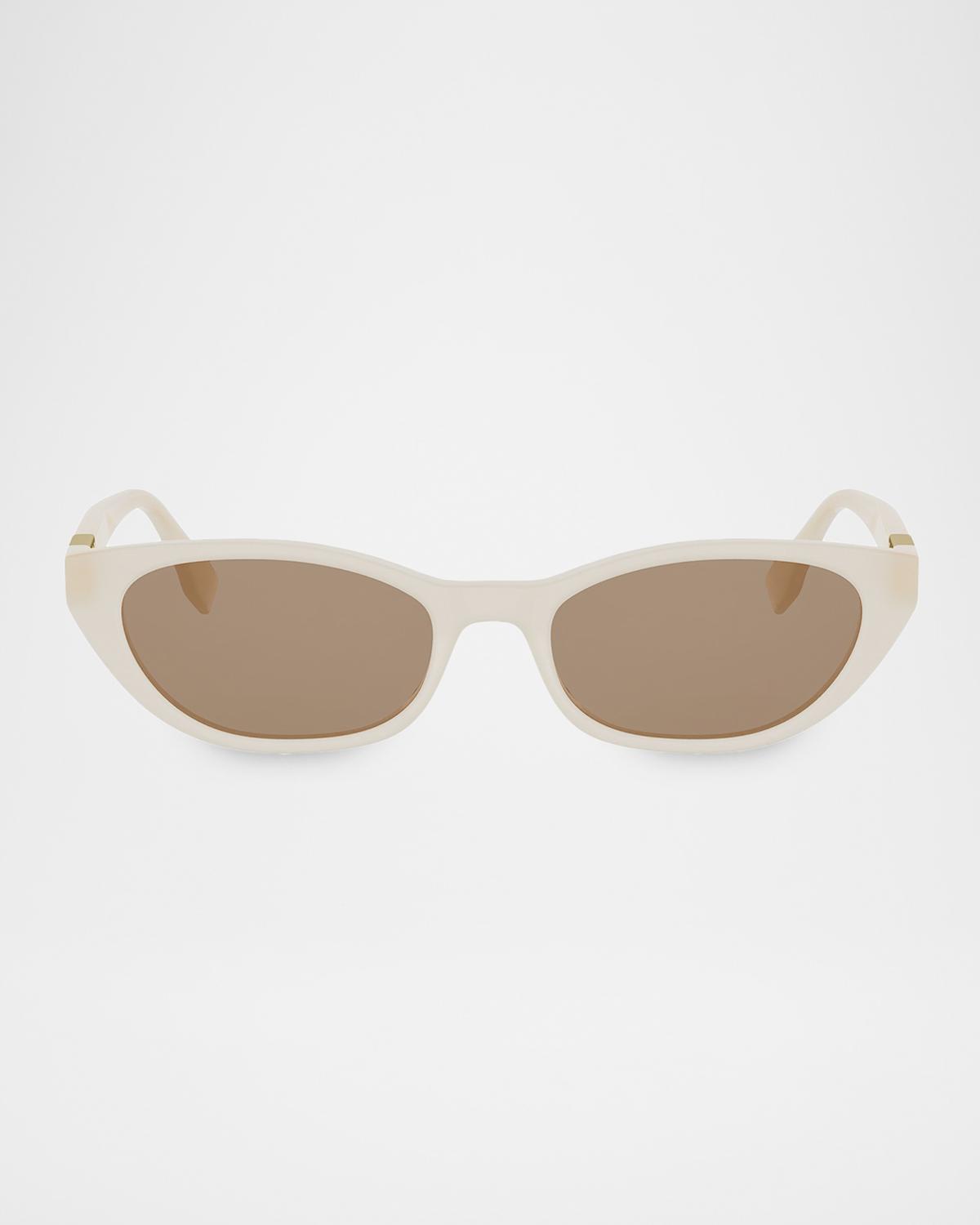 Fendi Baguette 54mm Acetate Cat-Eye Sunglasses