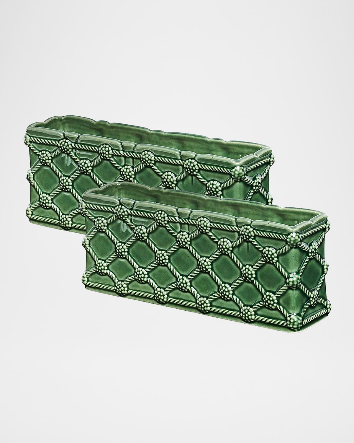 Berry & Thread Petite Parterre Garden Planters, Set of 2