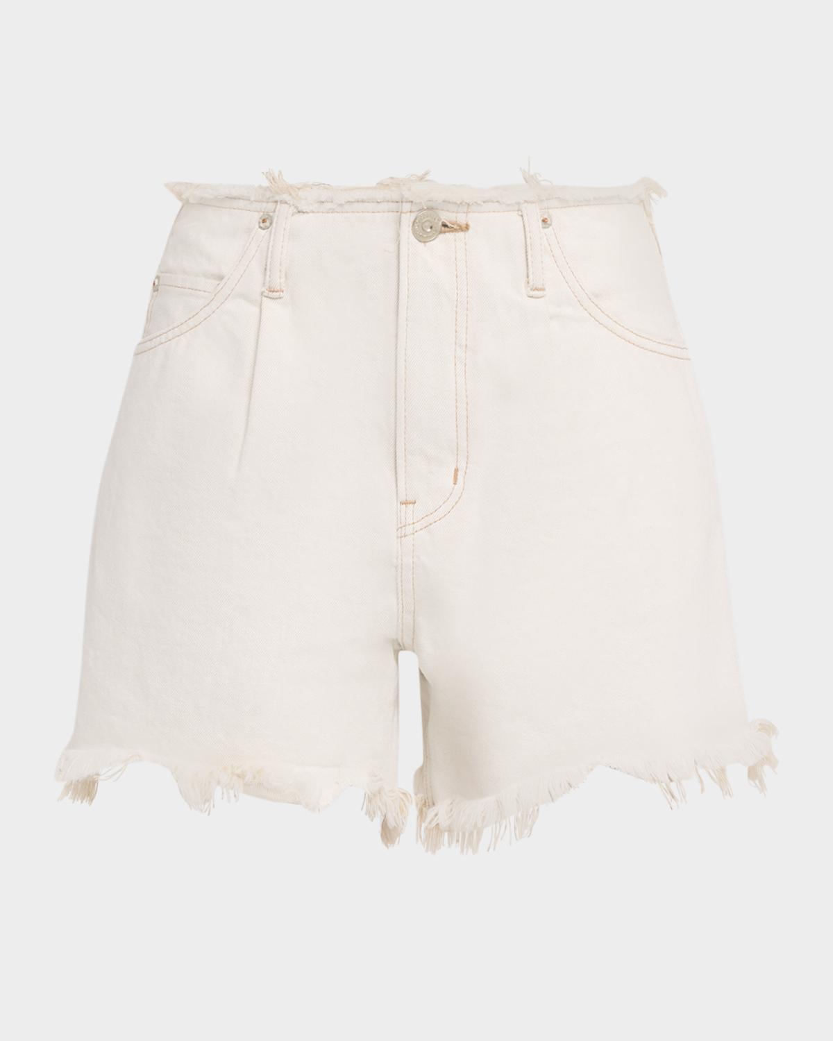 MOUSSY VINTAGE Ludlow Frayed Denim Shorts