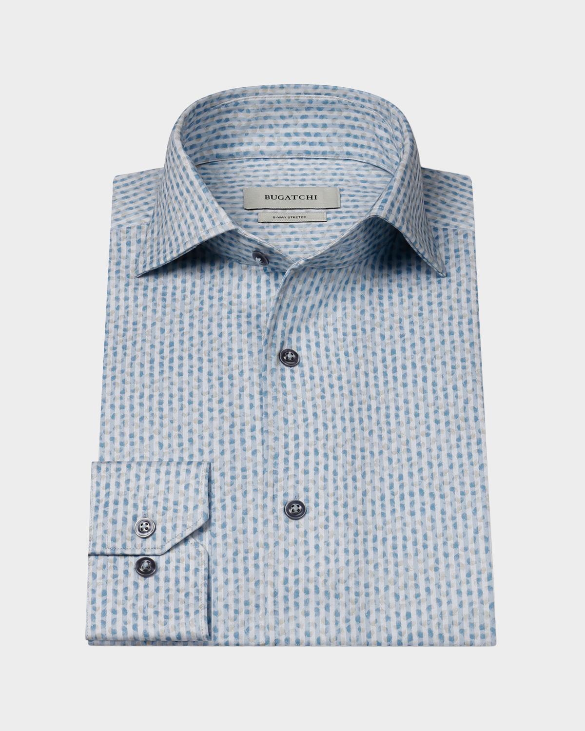 Bugatchi Men's OoohCotton Devon Printed Long-Sleeve Shirt