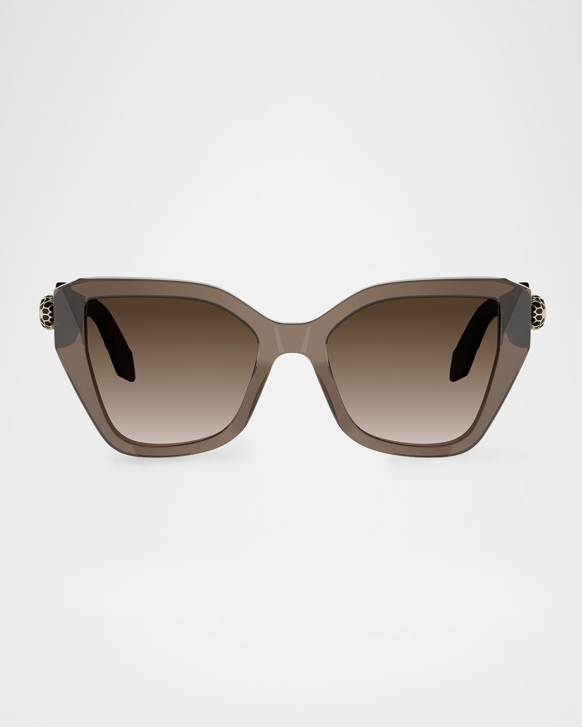 BVLGARI Serpenti 51mm Acetate Butterfly Sunglasses
