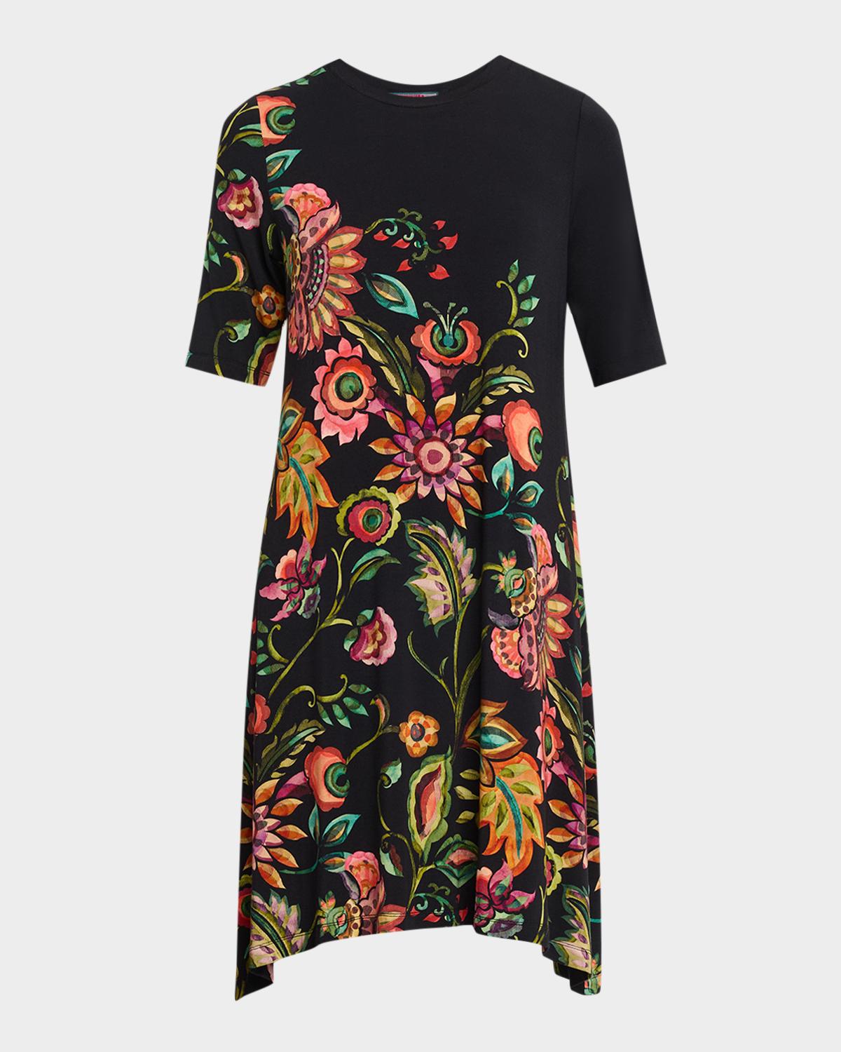 Johnny Was The Janie Floral-Print Favorite Swing Dress
