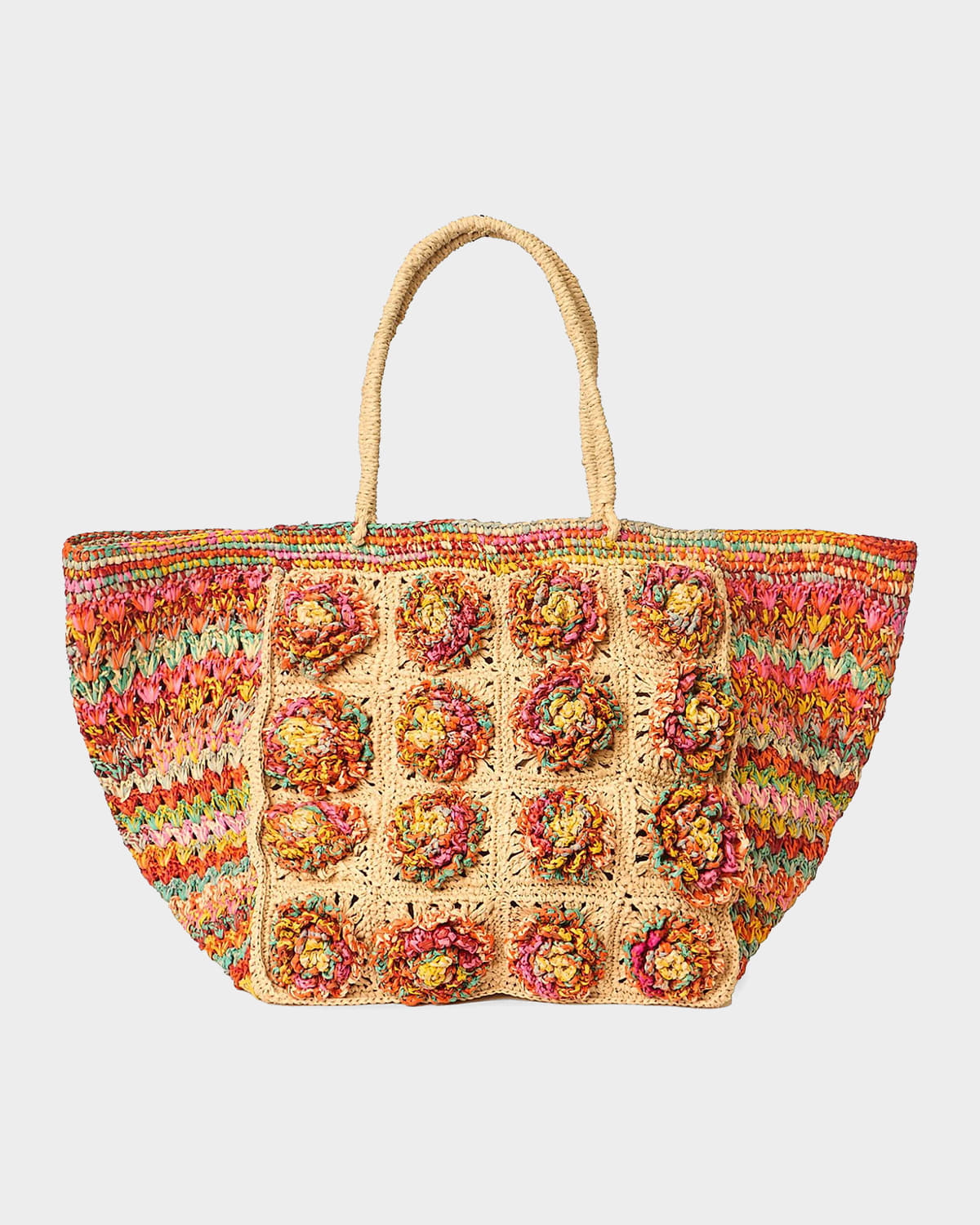 BTB Los Angeles Hazel Floral Woven Raffia Tote Bag | Thumbnail 4 BTB Los Angeles Hazel Floral Woven Raffia Tote Bag | Thumbnail 4