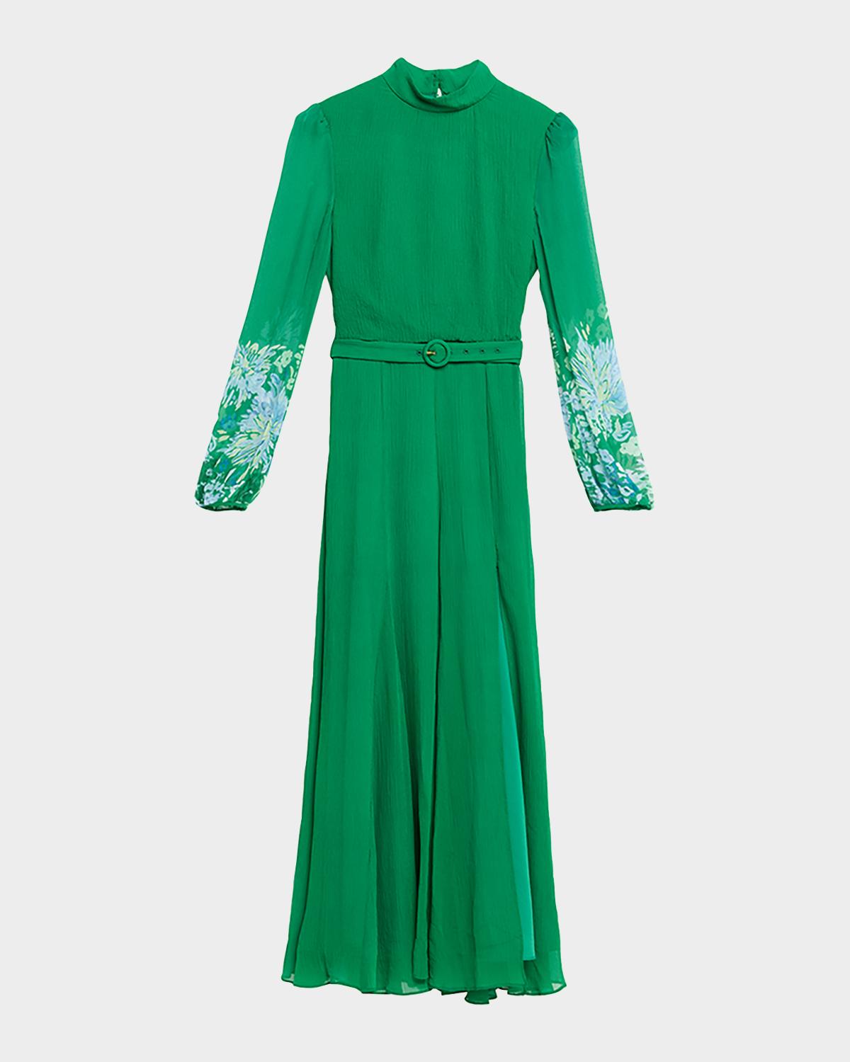 Saloni Jacqui B Silk Georgette Dress