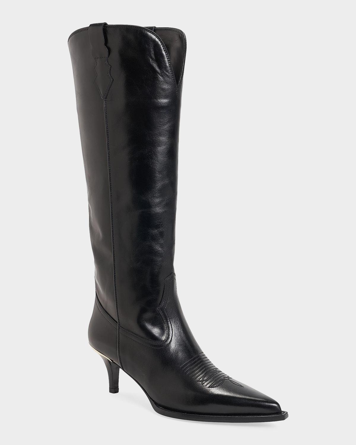 Partlow 60mm Tania Leather Knee-High Boots