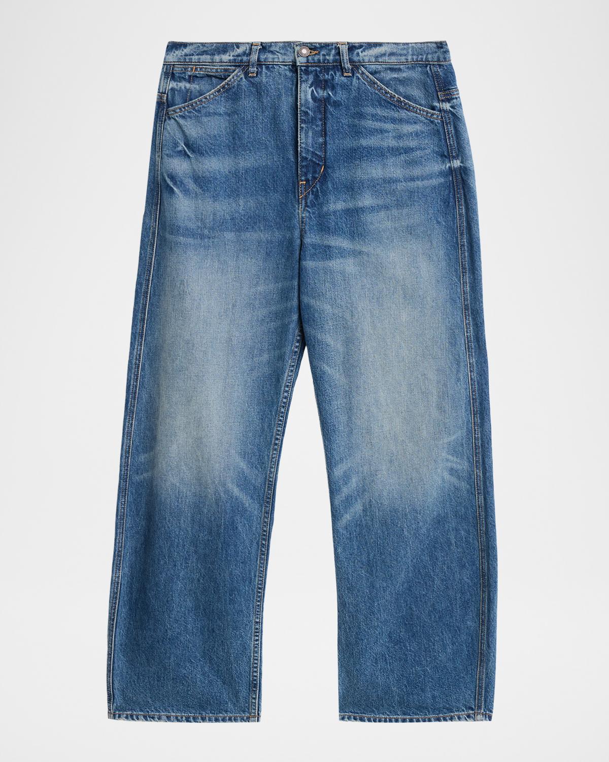 Nili Lotan Tribeca Barrel-Leg Jeans