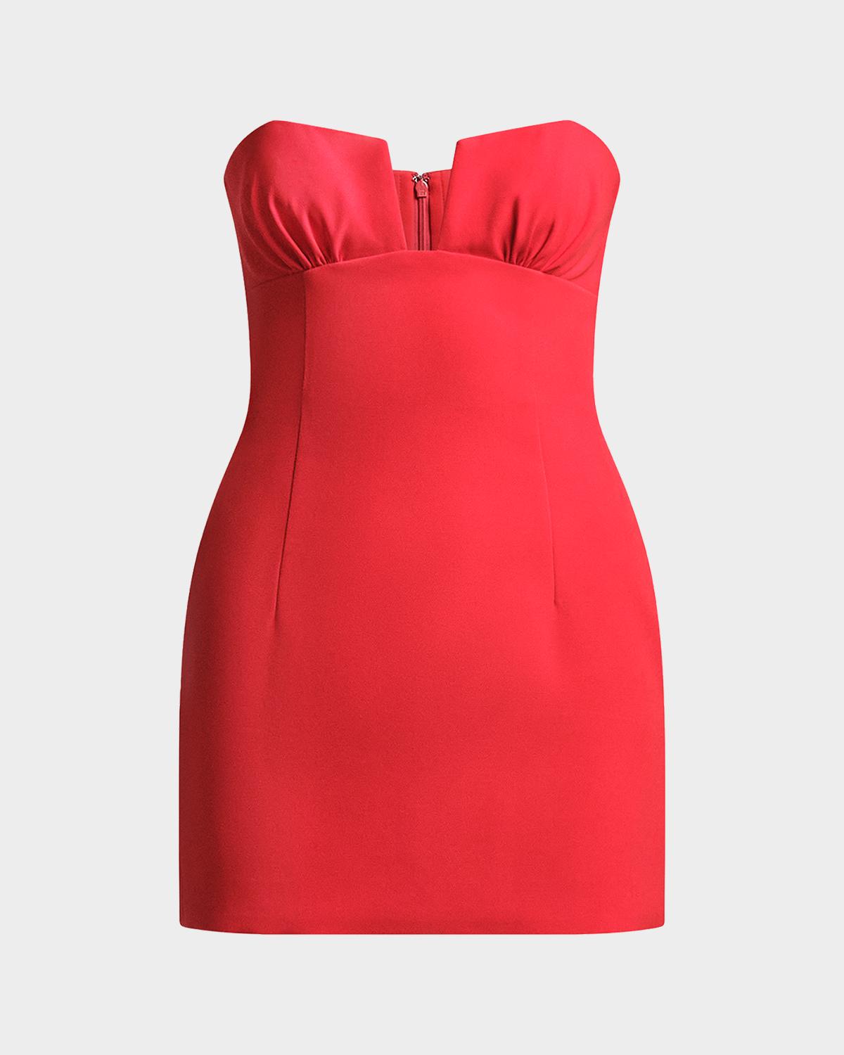BCBGMAXAZRIA Ramone Strapless Sweetheart Mini Dress