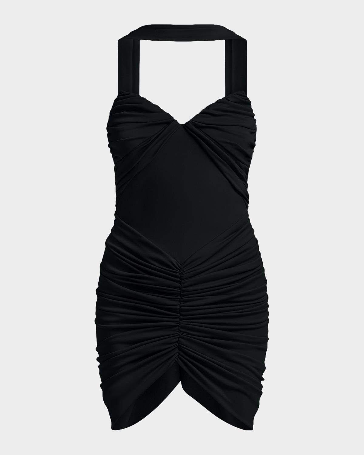 BCBGMAXAZRIA Zoe Strapless Ruched Jersey Mini Dress