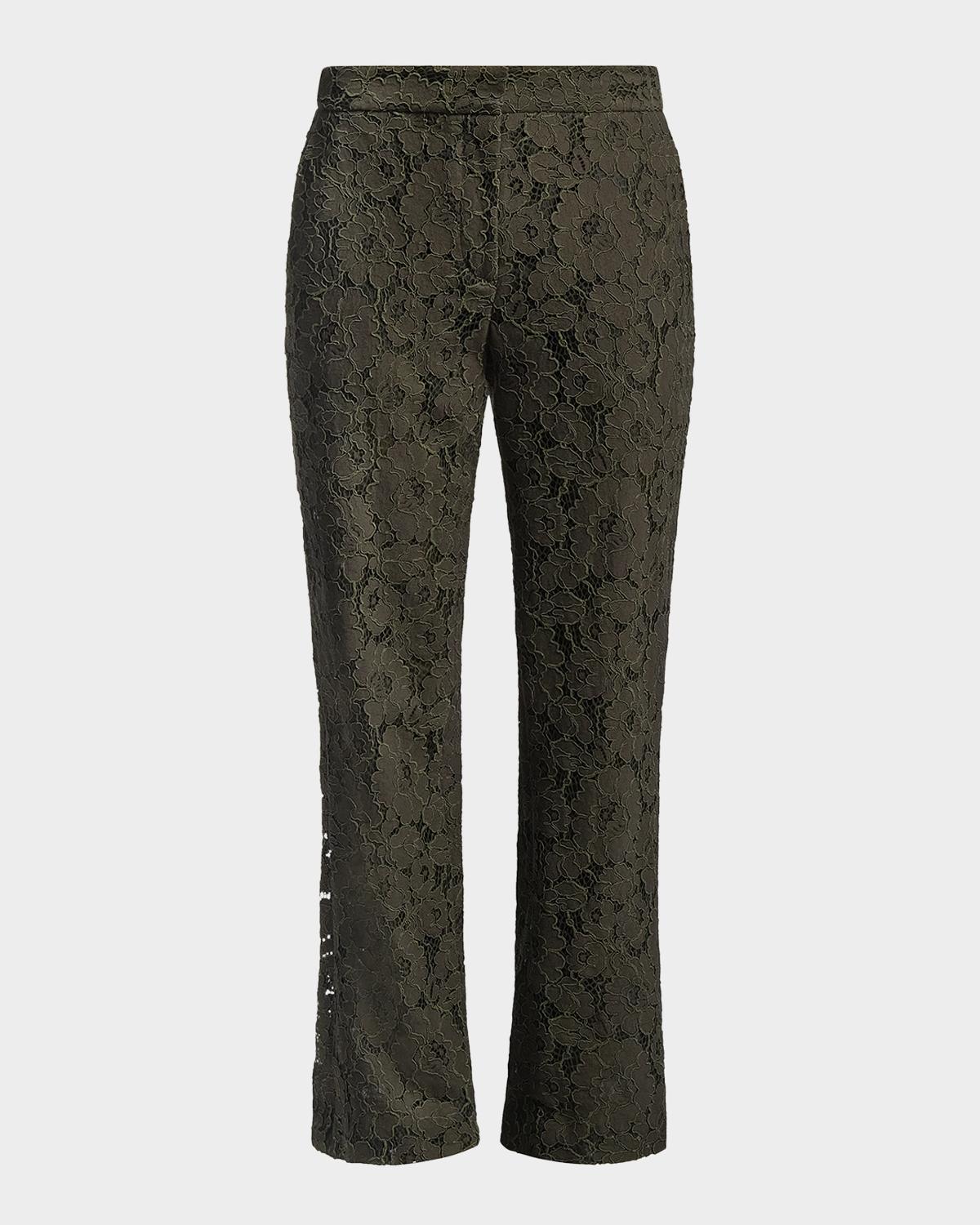 BCBGMAXAZRIA Safiya Cropped Guipure Lace Pants