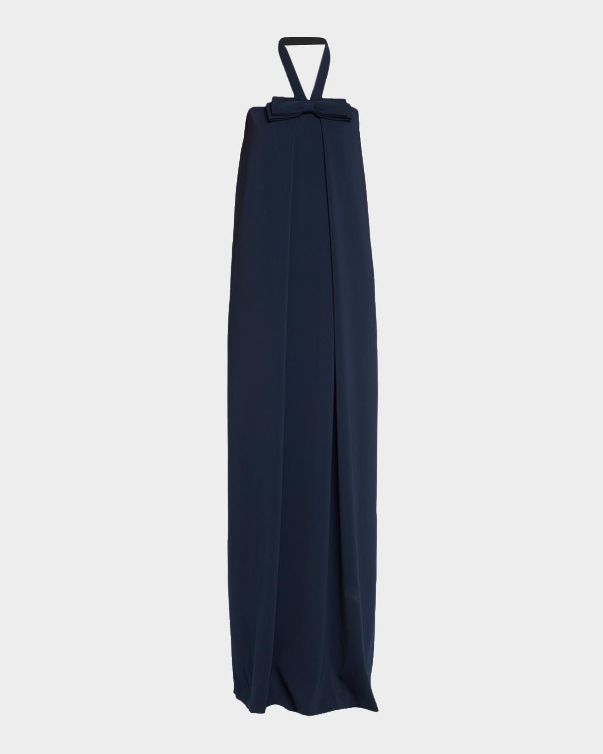 Atelier Prabal Gurung Bow-Detail Halter Gown
