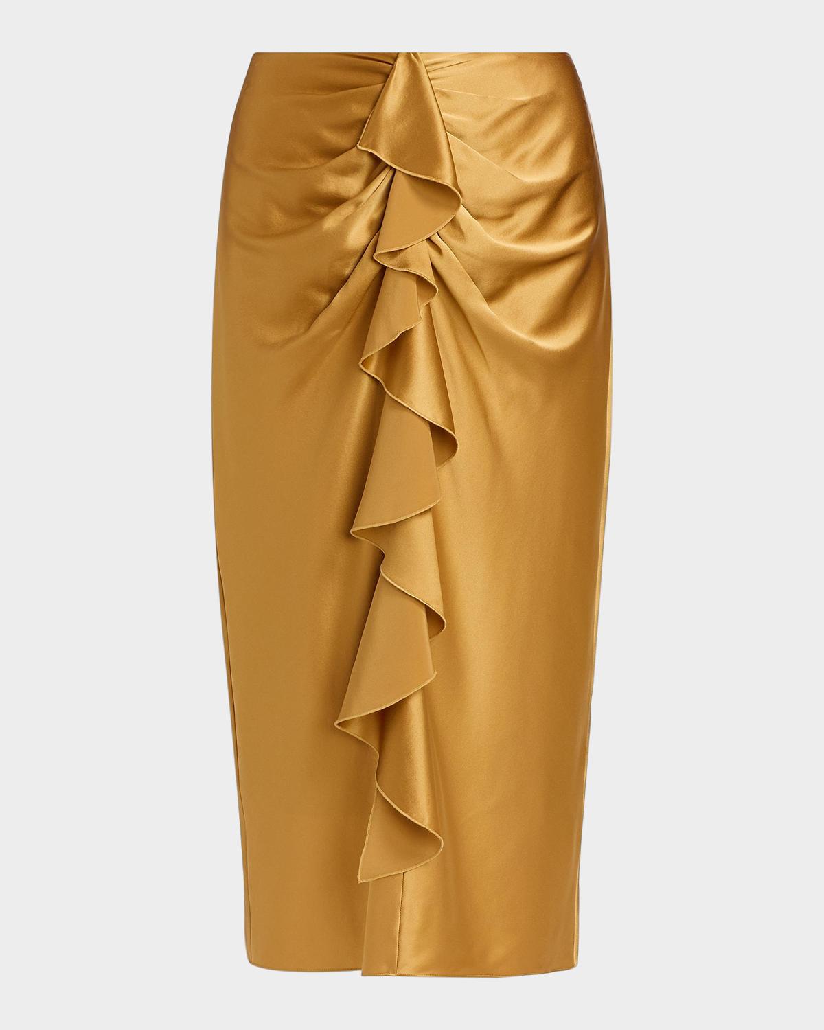 Cinq à Sept Cynthia Silk Midi Skirt