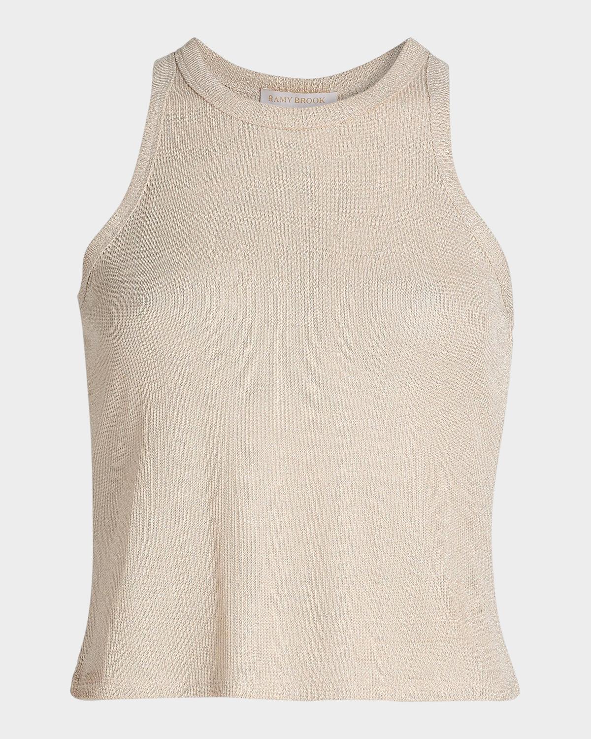 Ramy Brook Ella Metallic Knit Tank