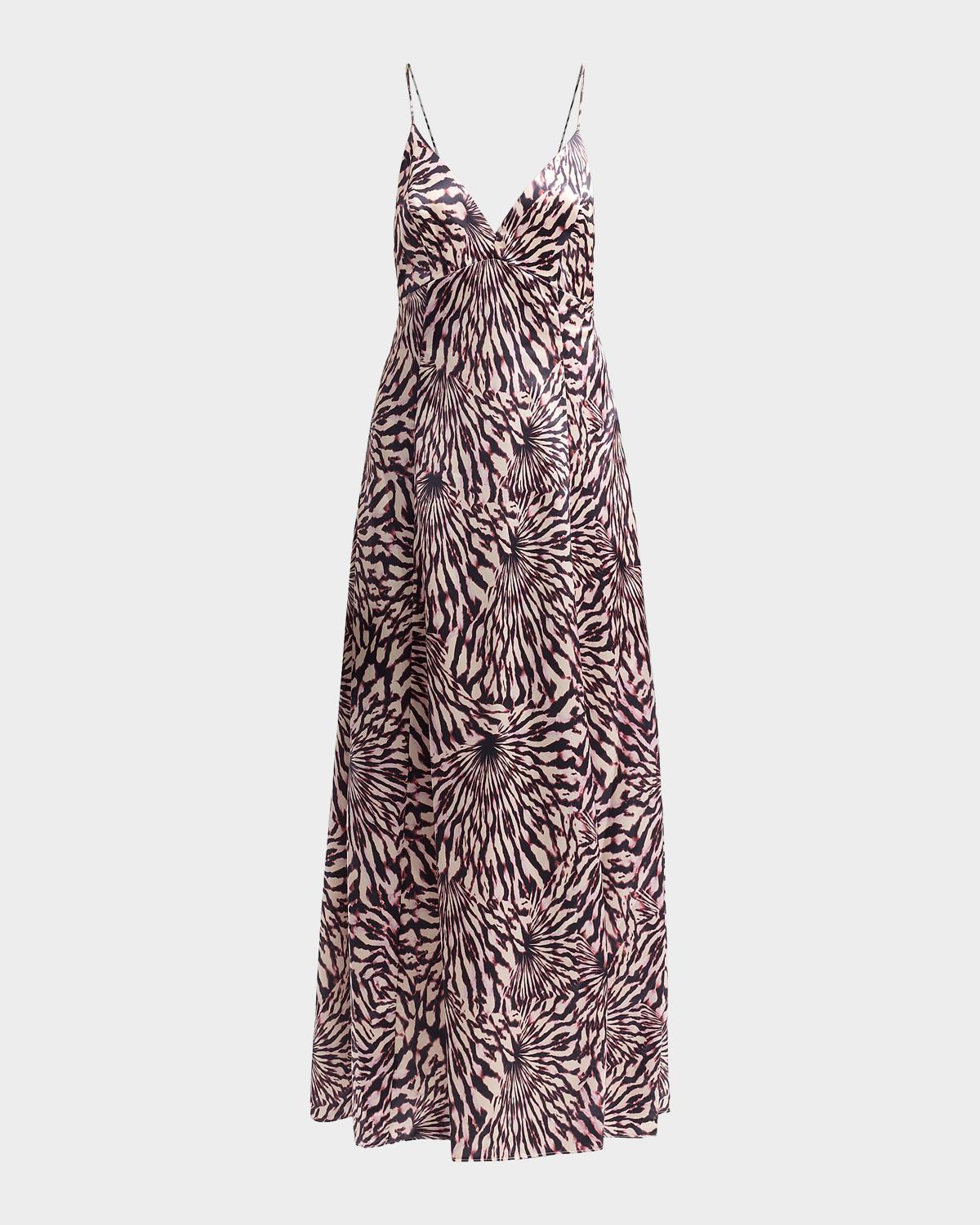 Ulla Johnson Oriana Sleeveless Open-Back Satin Dress