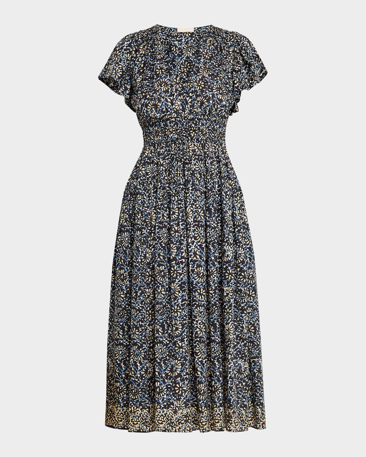 Ulla Johnson Lyria Printed Cotton Midi Dress