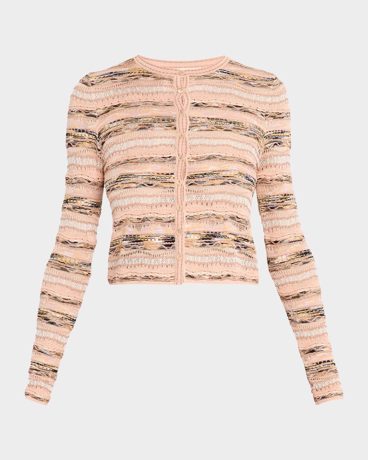 Ulla Johnson Mia Wavy Knit Cardigan