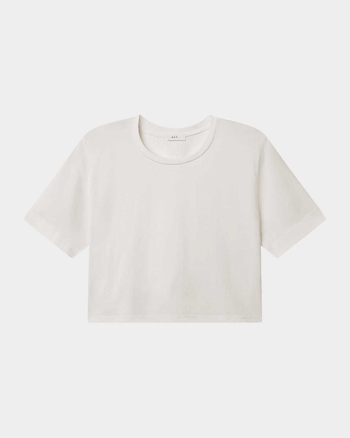 A.L.C. Kali Cropped Crewneck Tee