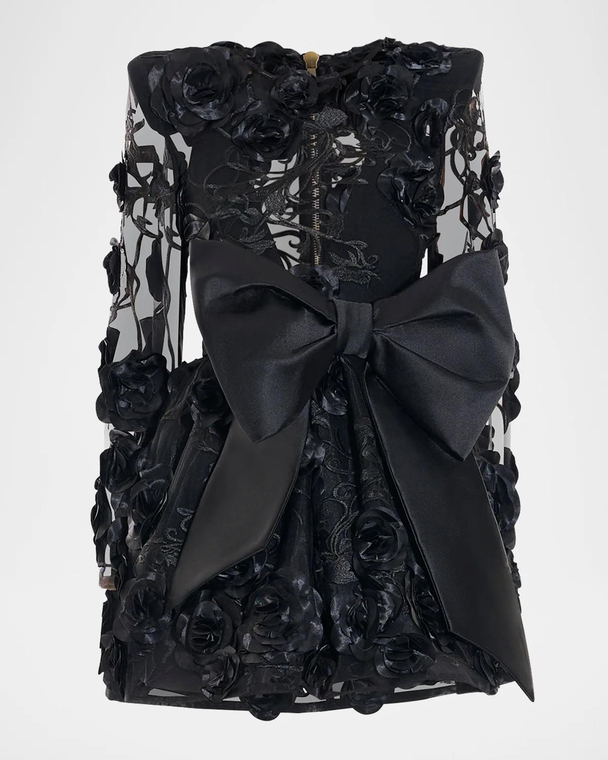 ZHIVAGO The Beautiful & The Lost Floral Mesh Mini Dress