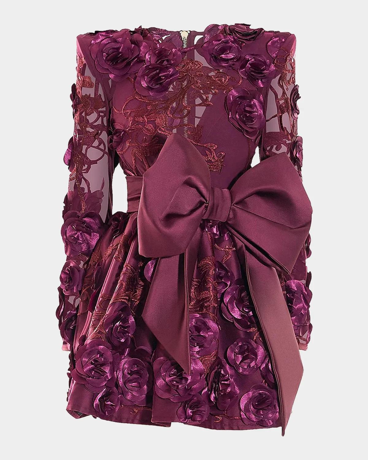 ZHIVAGO The Beautiful & The Lost Floral Mesh Mini Dress