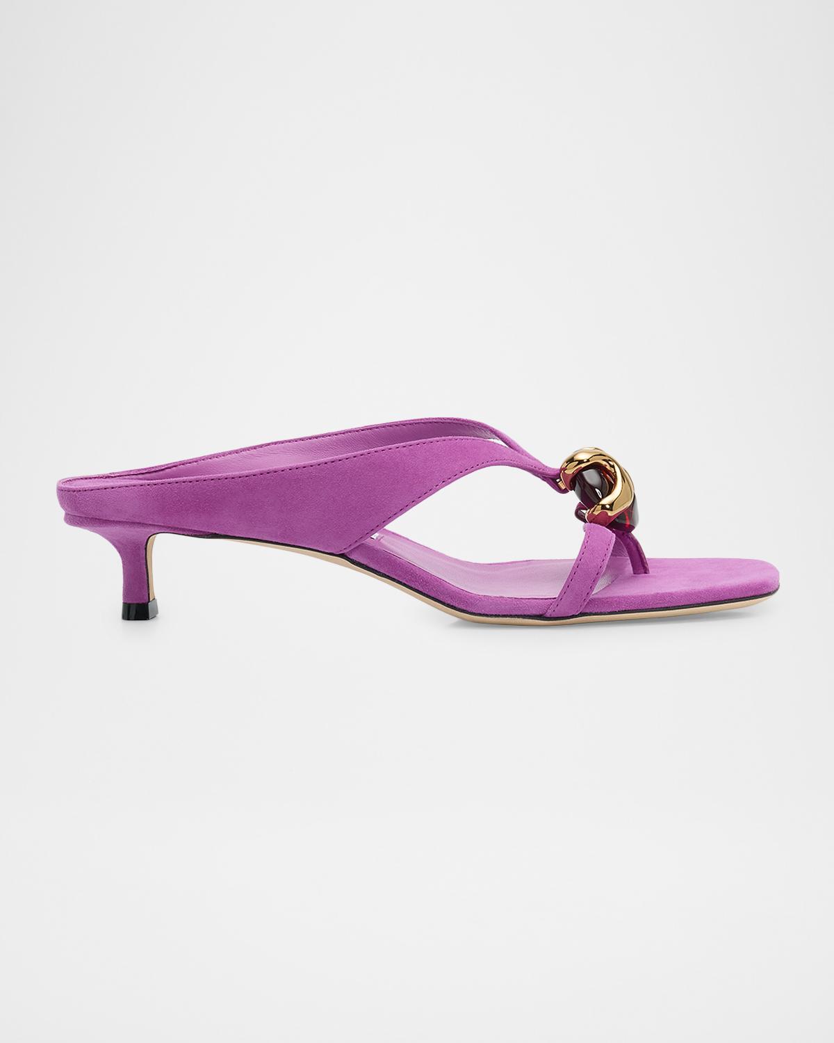 Jimmy Choo Emeri Stone 35mm Suede Sandals