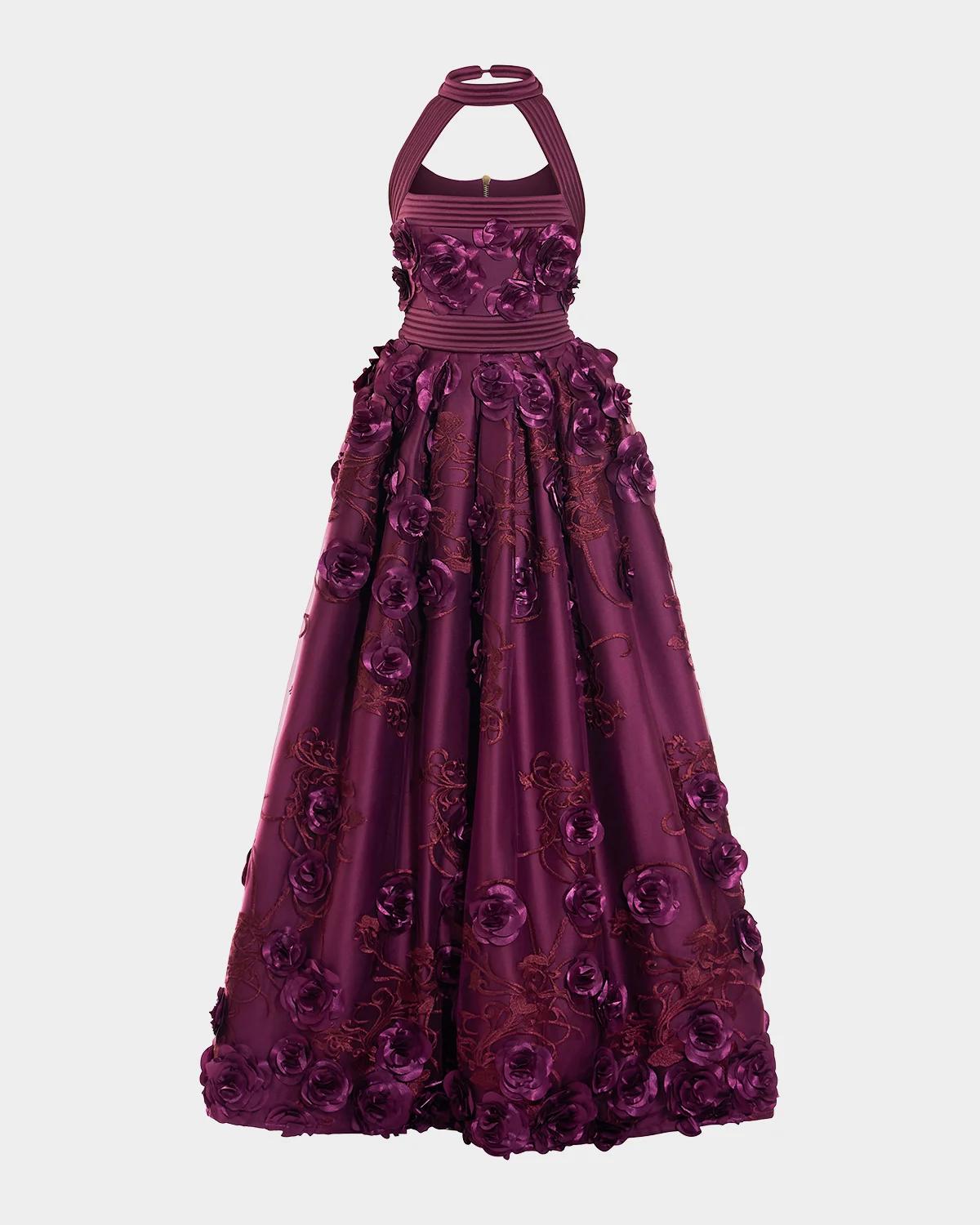 ZHIVAGO The Beautiful Embroidered Floral Gown