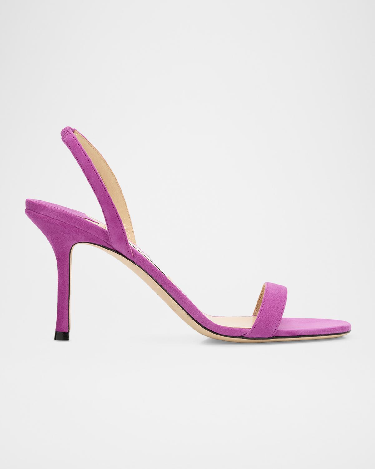 Jimmy Choo Jenn 85mm Suede Slingback Sandals