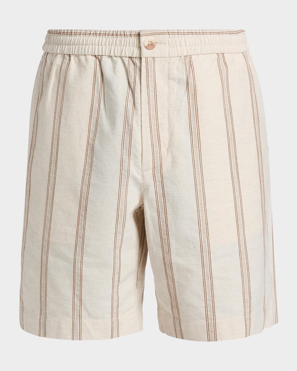Vince Men's Cove Stripe Relaxed-Fit Shorts