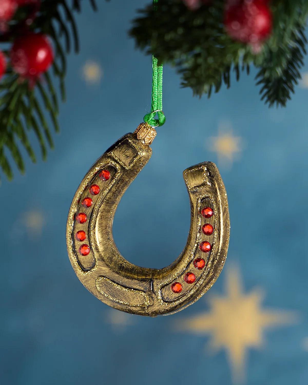 Exclusive Horseshoe Christmas Ornament
