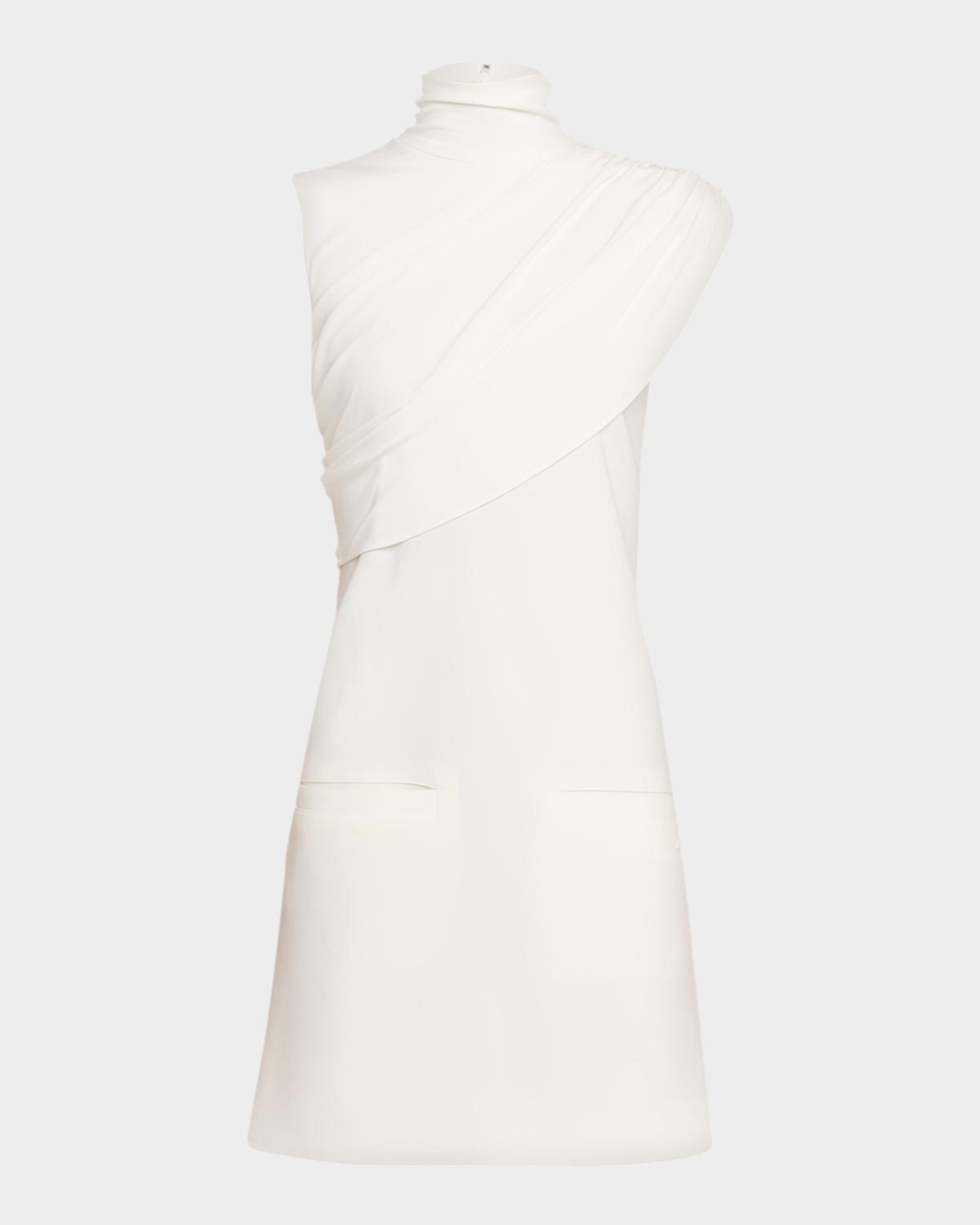 Courreges Twist Draped A-Line Mini Dress